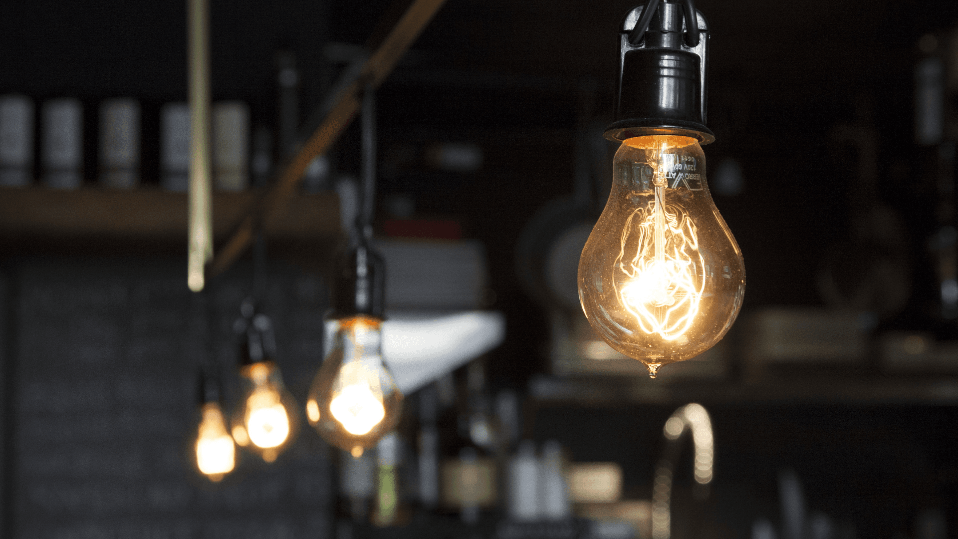 Detail shot of a lighting fixture