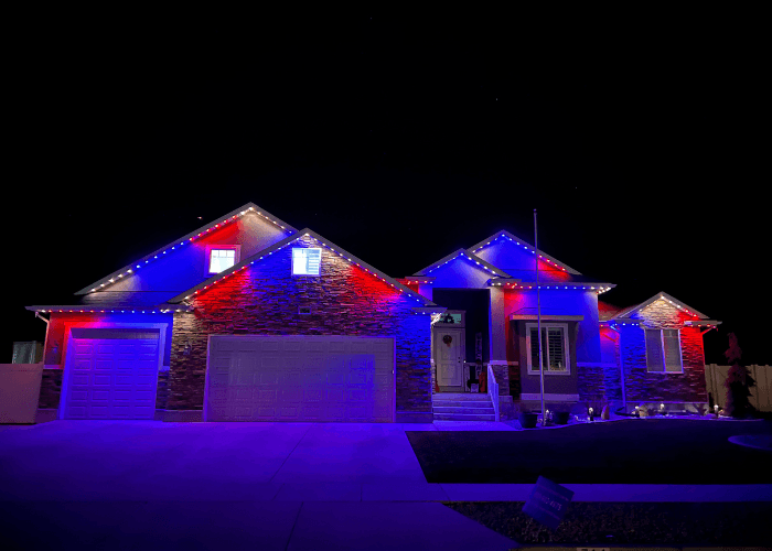 Patriotic accent lighting